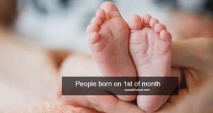 People born on 1st of month